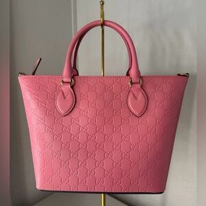 Gucci Pink Signature Tote